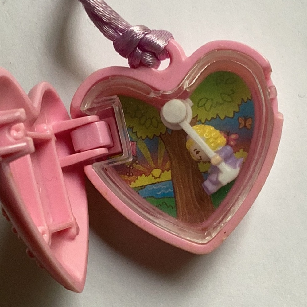 🐦 Vintage Polly Pocket Girl Swinging Locket 1994 Bluebird Toys
